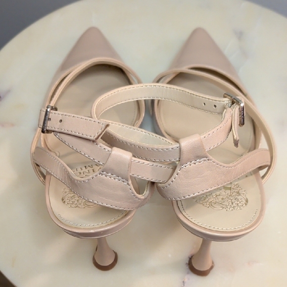 Nude Vince Camuto VP CHELLIE Strappy Heels - Picture 7 of 13